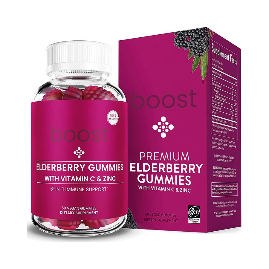 Boost 3 i 1 Elderberry Gummies: Daglig immunstøtte til en pulserende, sund familie