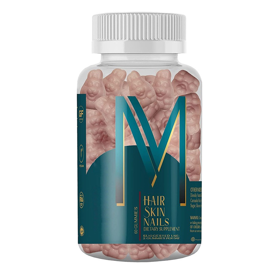 M Hair Skin Nails Diety Supplement Gummies Nature's Multivitamin til levende hår, glødende hud Stærke negle